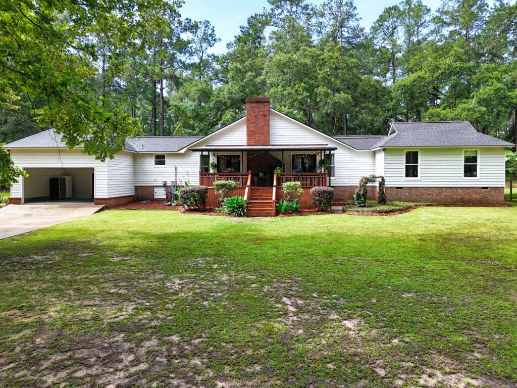 back porch and carport at 103 plantation lane
