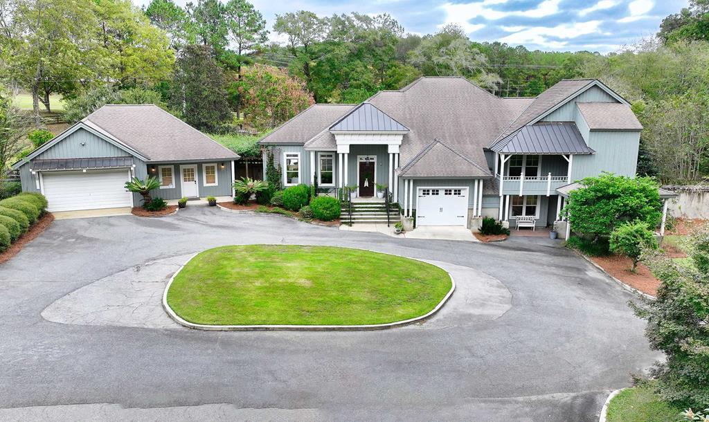 Aerial front view of 18110 U.S. Highway 19 in Thomasville, Georgia