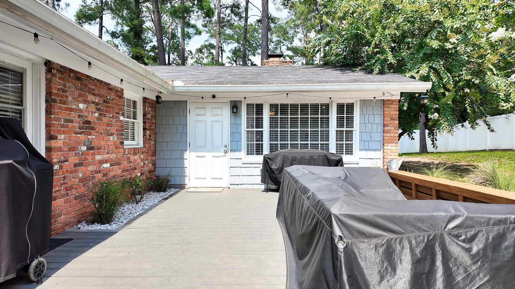 Fenced backyard at 336 Buchannan Street SE